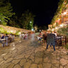 Agios Nikitas mainstreet at night