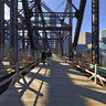 Northern Avenue Swing Bridge in Boston, Massachusetts, USA