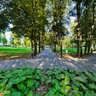 The village of Severskaya. Central Park from Trang