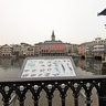 Info-board about water birds of Zurich