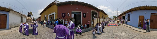 Holy Week Festivities on the Streets of Antigua, Guatemala