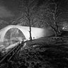 Puli Gefyiri Agios Vissarion Black and White Night
