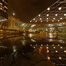 Bank of America Houston Texas Evening Rain