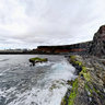 Playa Blanca Las Colaradas Small Wave Crashing Lanzarote Canary Islands