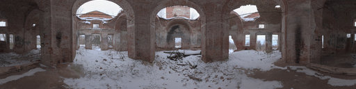 Inside abandoned church (Gosteshevo)