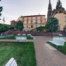 St. Peter's cathedral gardens, Brno