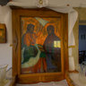 Icon in old church in Koutsoulopeteres (Crete, Greece)