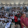 At the stage of the 24th Latvian Song and Dance Festival, Riga