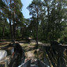 On the deck of an old fishing boat at the Jurmala Open-Air Museum, Latvia