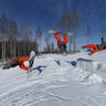 Backflip at Milzkalns skiing resort, Latvia