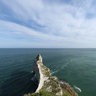 View from the cliffs of Etretat, Normandie, France