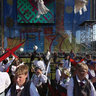 Dancing with birds at 10th latvian youth song and dance celebration