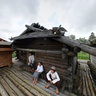 Ancient Latgalian kids at Araisi lake dwelling site, Latvia