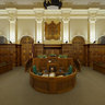 Plenary chamber of the Latvian parliament in Riga