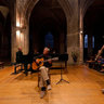 Concert of Patrick Hamel, french singer and actor at the Church Saint-Merri, Paris