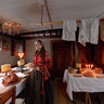 Christmas table in Delsbo Farmstead at the Skansen open-air museum, Stockholm