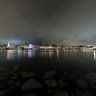 Cold december evening on Skeppsholmen island, Stockholm