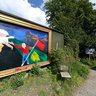 Painting on the wall - Freetown Christiania, Copenhagen