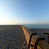 Evening at the beach of Saint Valery En Caux, Normandy, France