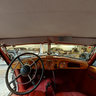 Interior of the Horch 853 Sport Cabriolet at the Riga Motormuseum, Latvia