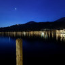 Embankment of Toscolano-Maderno in the evening, Lago di Garda, Italy