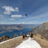 View over Lago di Garda from Monte Baldo, Lombardia, Italy