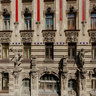 Art Nouveau building at 2 Alberta street in Riga, Latvia