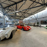 Racing and record cars at the Riga Motor Museum, Latvia