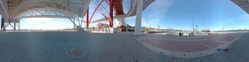 Below the Lisbon Tagus Bridge