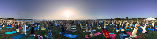 Umag Asanas At Sunset