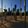 The Federation Bells Sculpture Garden at Birrarung Marr