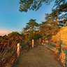 Watching the sunrise in huangshan danxia peak