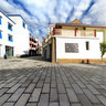 the new Tibetan buildings in bayi town  Nyingchi  Tibet