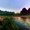 Lijiang-Scenery and Filming the lijiang river sunset