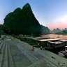 Lijiang river scenery——An evening at Xingping terminal