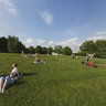 Kolomenskoye. Rest on the grass. Mocsow.