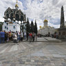 Holy Trinity St. Sergius Lavra. Assumption Cathedral and bell tower.