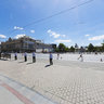 Theatre Square. Day of Russia. International competition runners 