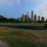 the landscape before City hall of Singapore
